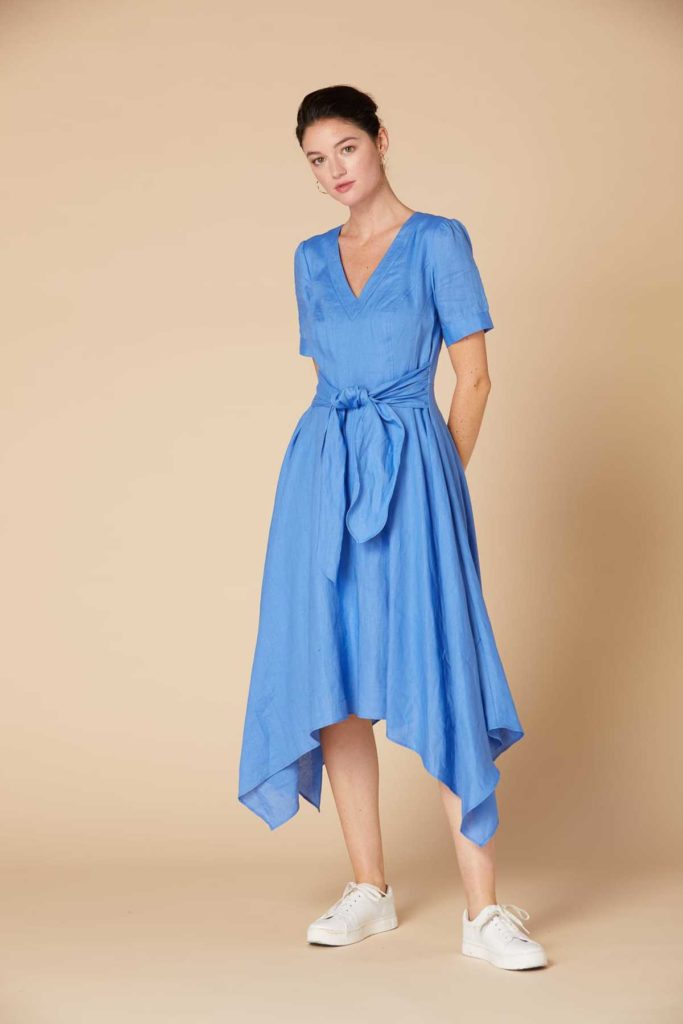 Robe Longue en Coton et Lin Derhy