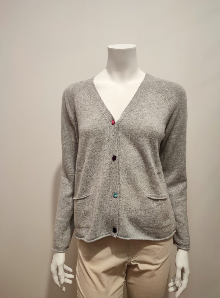 Gilet Cachemire Gris | Esthème | Lechelle-eshop.com