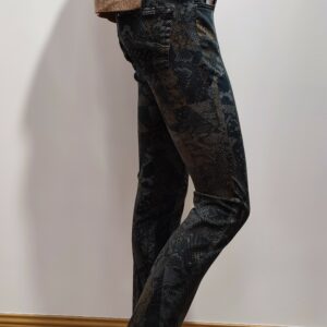 Jeans zerres imprimé bleu/gris
