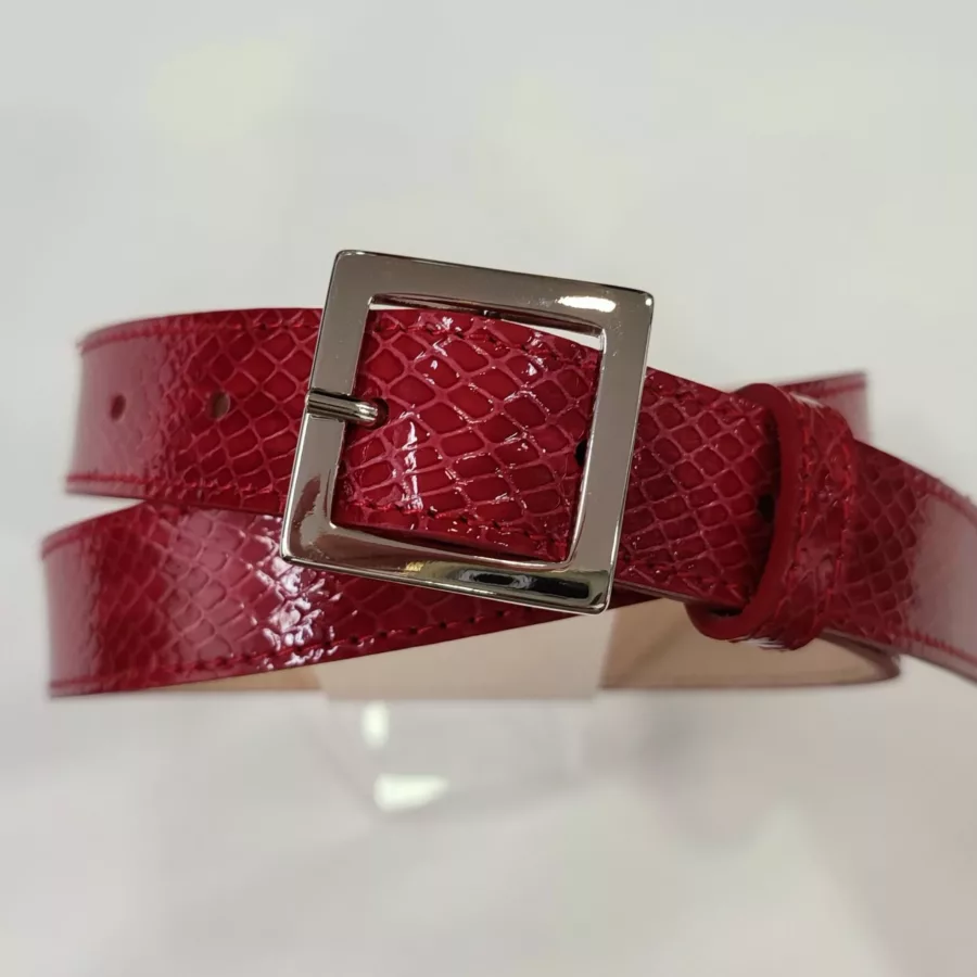 Ceinture Python Rouge