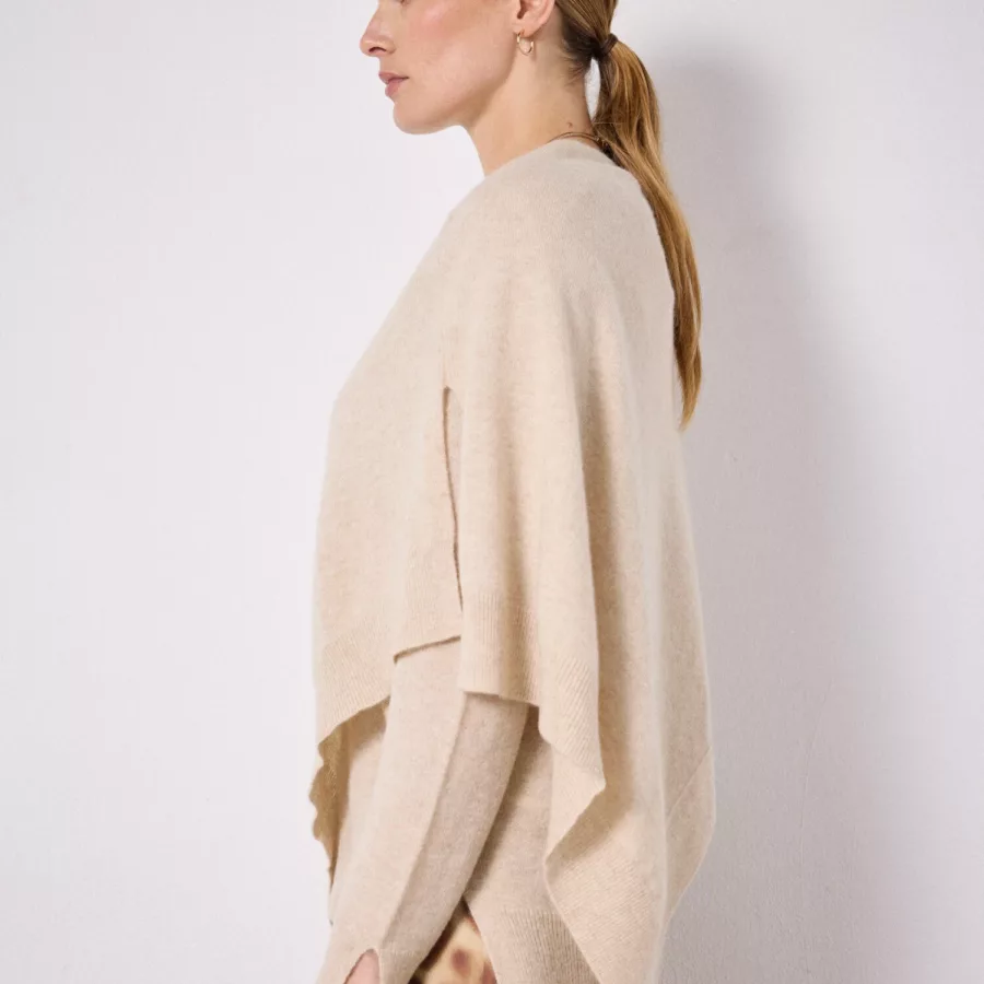 Cape Cachemire noire ou beige