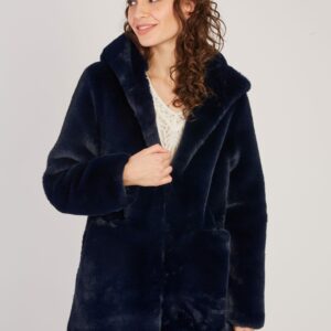 Manteau Fausse Fourrure 2 coloris