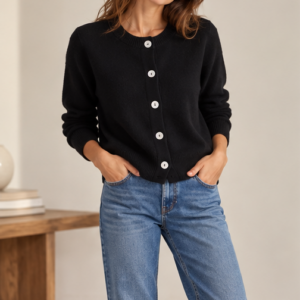 Gilet Noir 4 fils