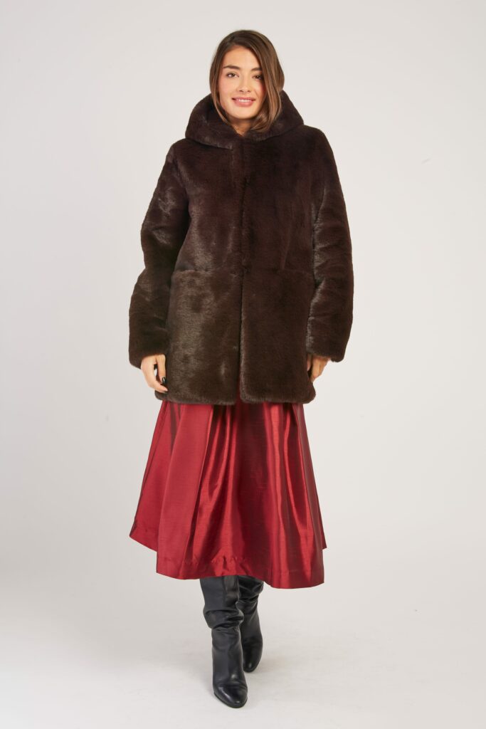 Manteau Fausse Fourrure 2 coloris
