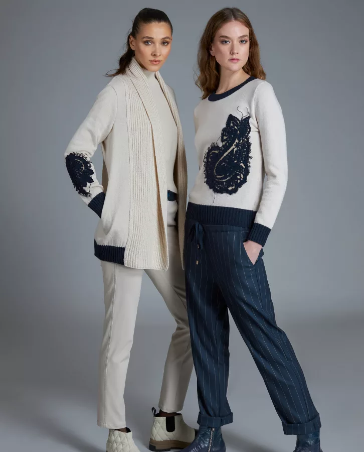 Pantalon Chic à rayures