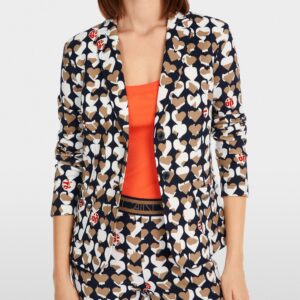 Blazer imprimé coeurs