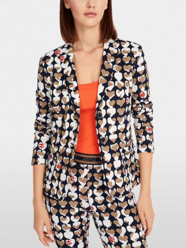 Blazer imprimé coeurs – Image 2