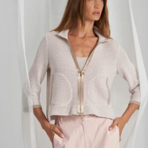 Veste en maille crochet