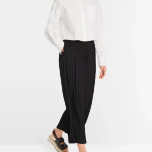 Pantalon plissé noir