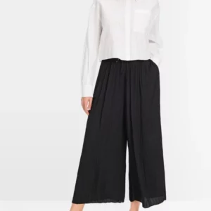 Pantalon plissé noir