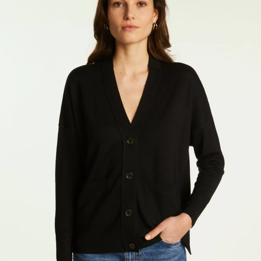 Gilet Mérinos Marine