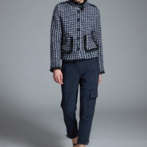 Pantalon cargo rayé