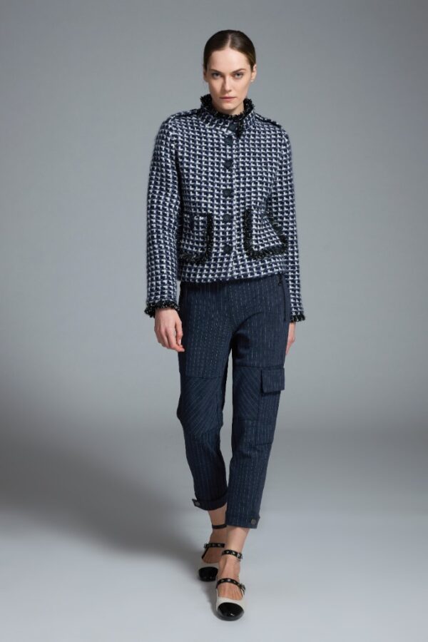 Veste Tweed Bleu