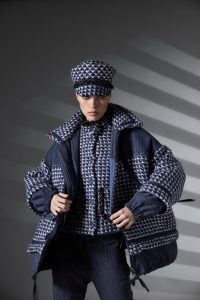Veste Tweed Bleu