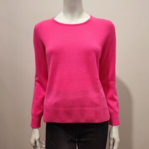Pull col rond rose