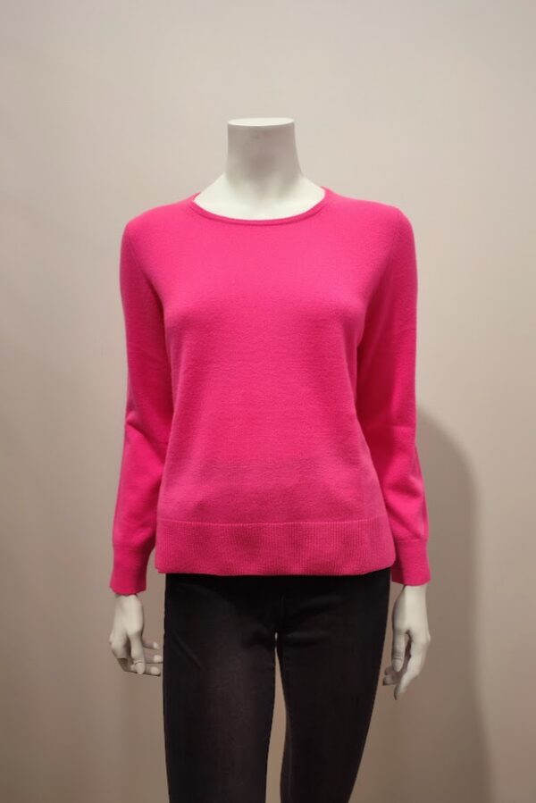 Pull col rond rose