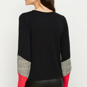 Pull Noir et Rouge