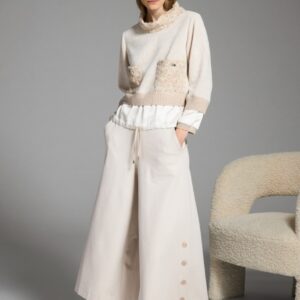Pull Velours et Satin
