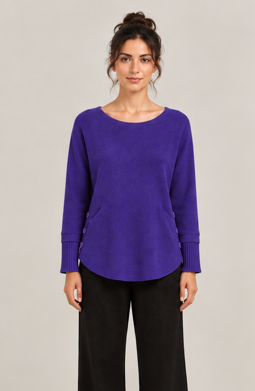Pull Cachemire violet