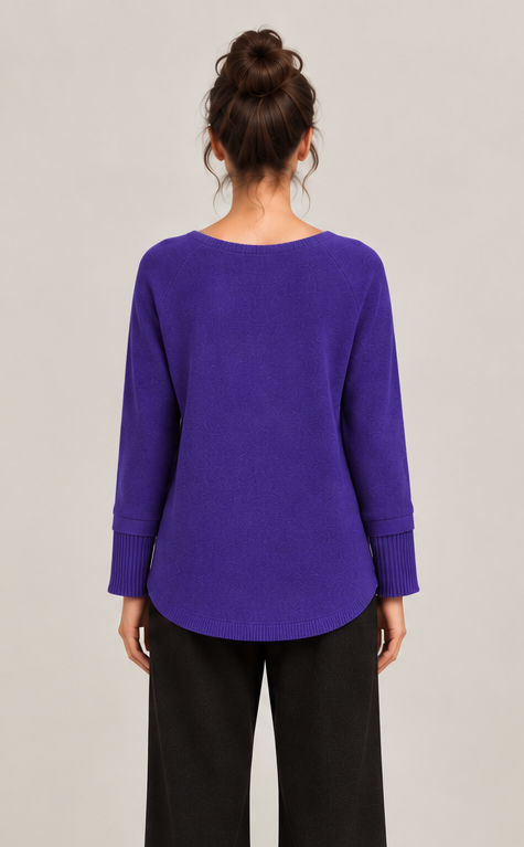 Pull Cachemire violet – Image 3