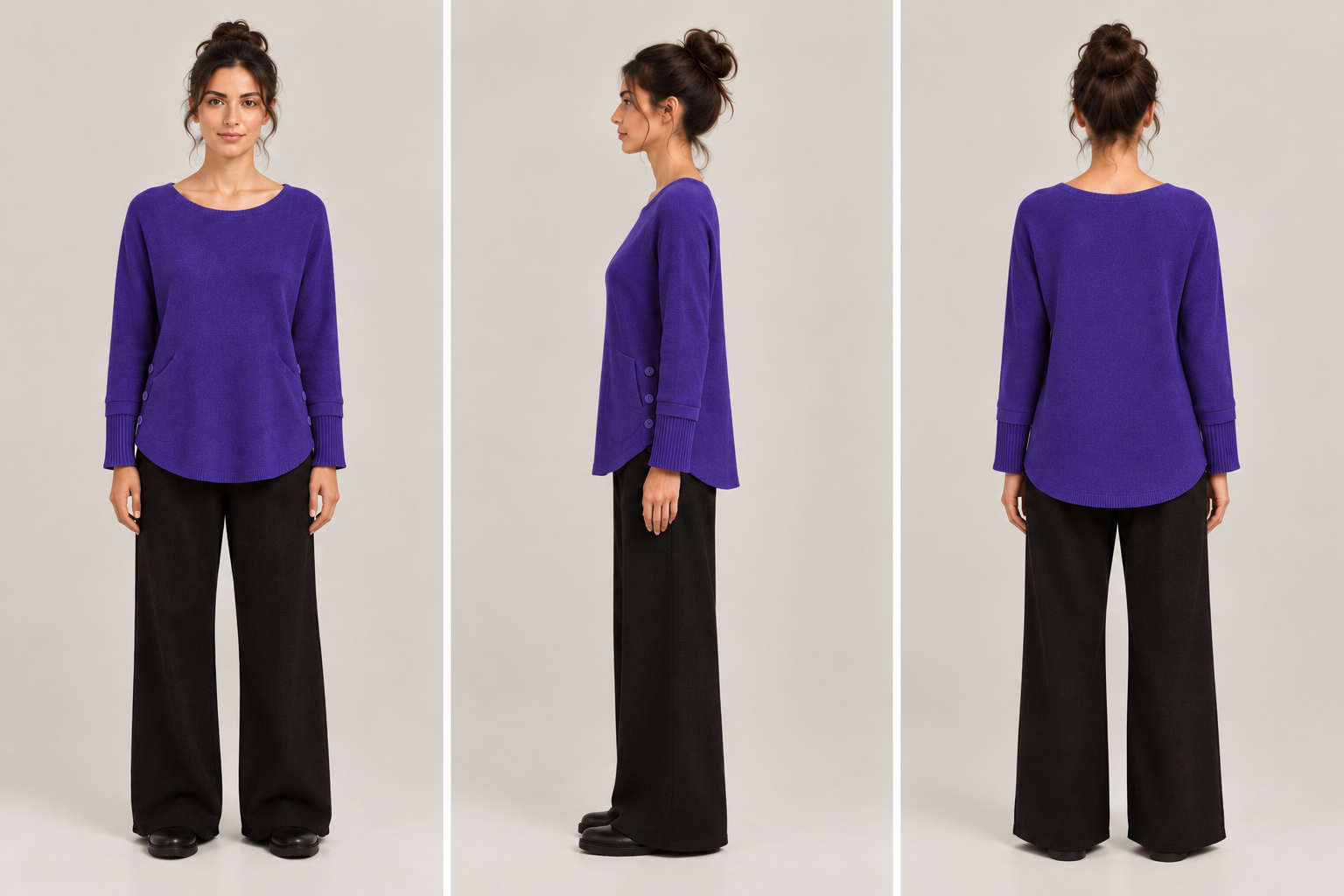 Pull Cachemire violet – Image 4
