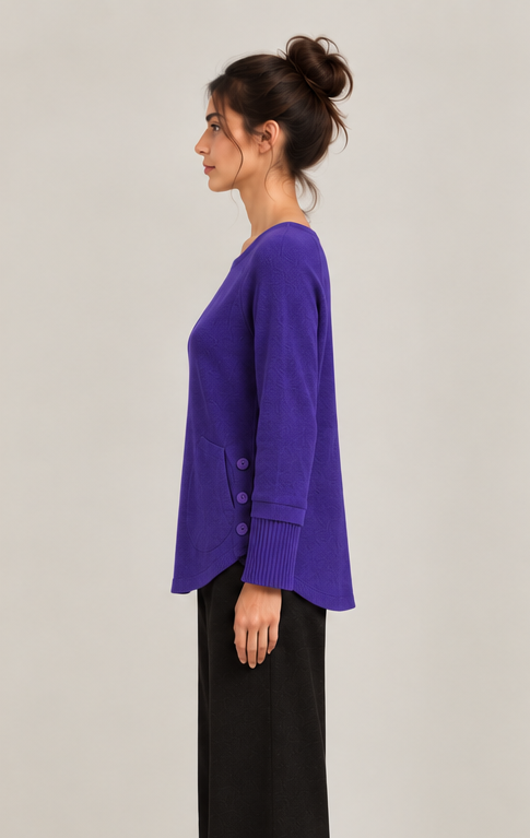 Pull Cachemire violet – Image 2