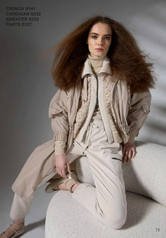 Veste en mélange de tissus