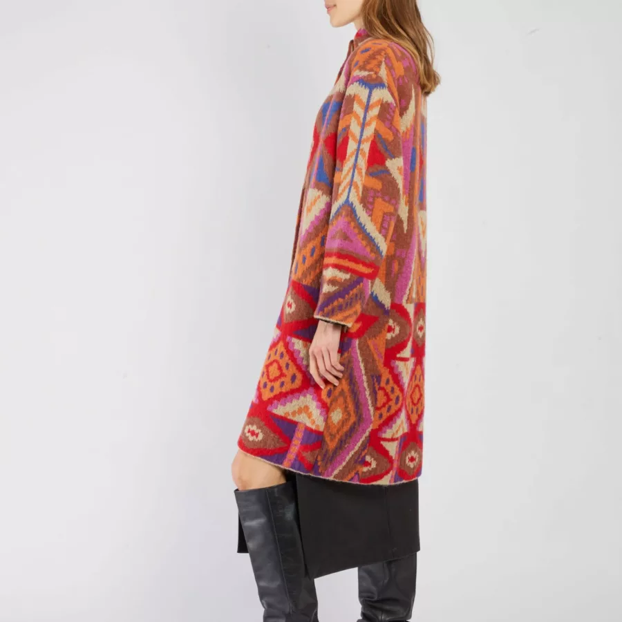 Manteau Imprimé marron