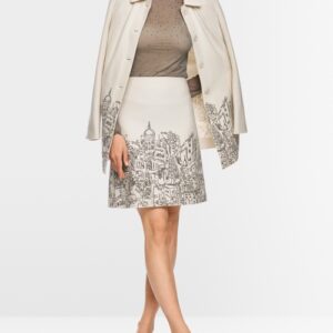 Jupe crème en  Laine Vierge