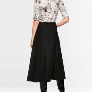 Jupe laine bouillie noire