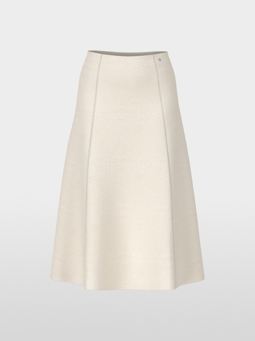 Jupe laine bouillie crème – Image 5