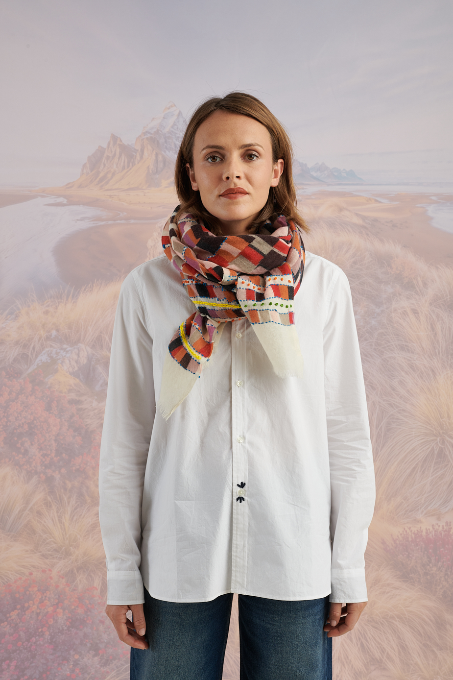 Echarpe Anouk Rouge – Image 3
