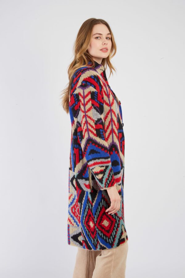 Manteau Imprimé noir – Image 3