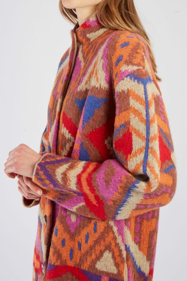 Manteau Imprimé marron