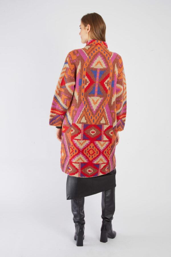 Manteau Imprimé marron – Image 4