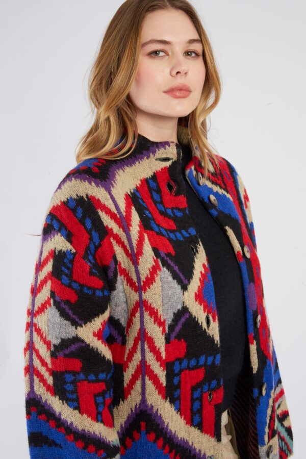 Manteau Imprimé noir – Image 2