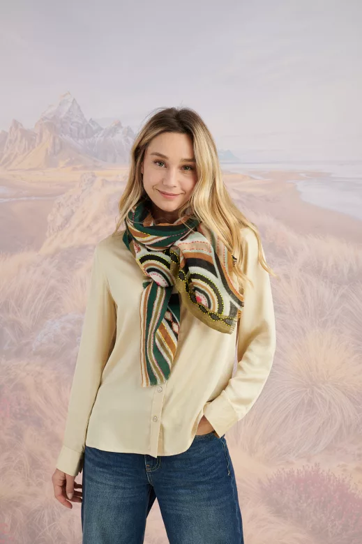 Echarpe Berta verte