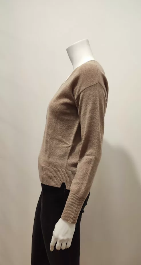 Pull Col V Beige – Image 2