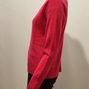 Pull Col V Fuchsia