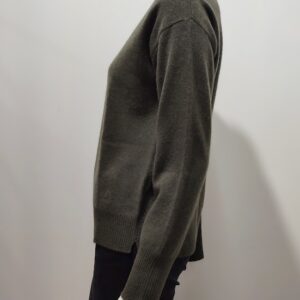 Pull Col V kaki