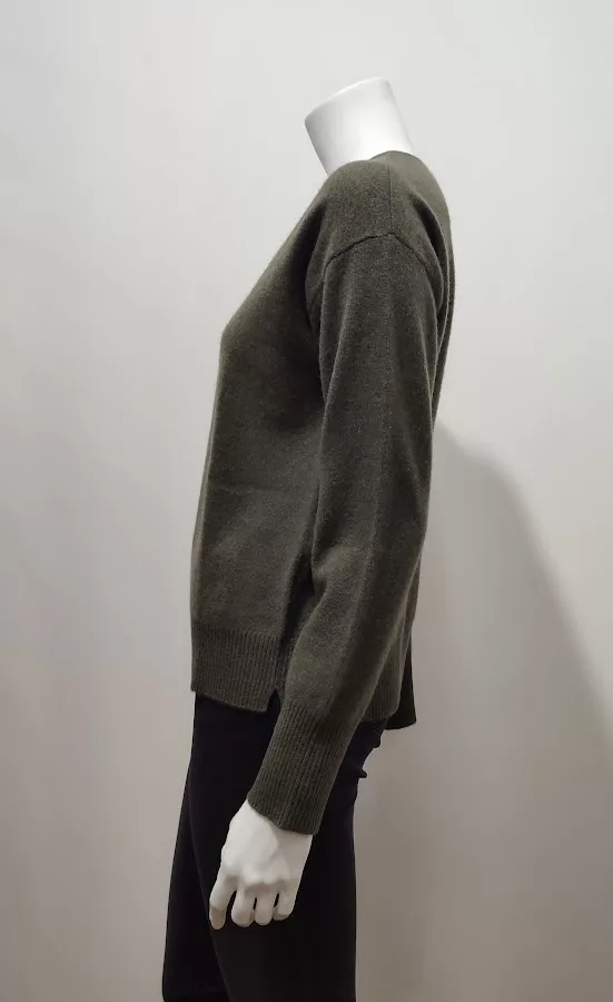 Pull Col V kaki