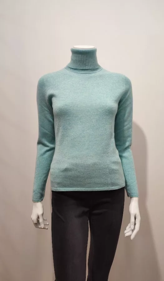 Col Roulé Turquoise