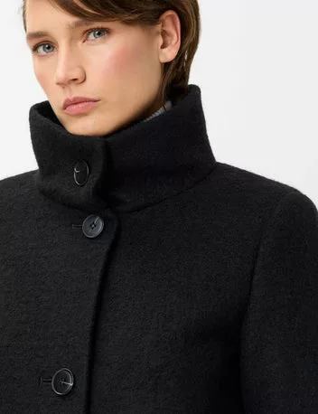 Manteau trois-quarts en laine