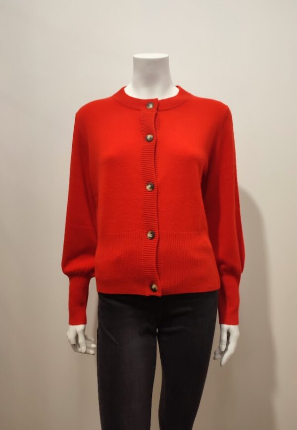 Gilet cachemire Rouge