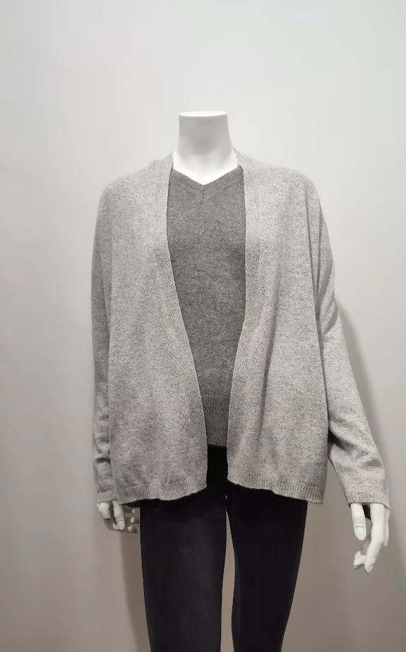 Gilet Cachemire gris – Image 2