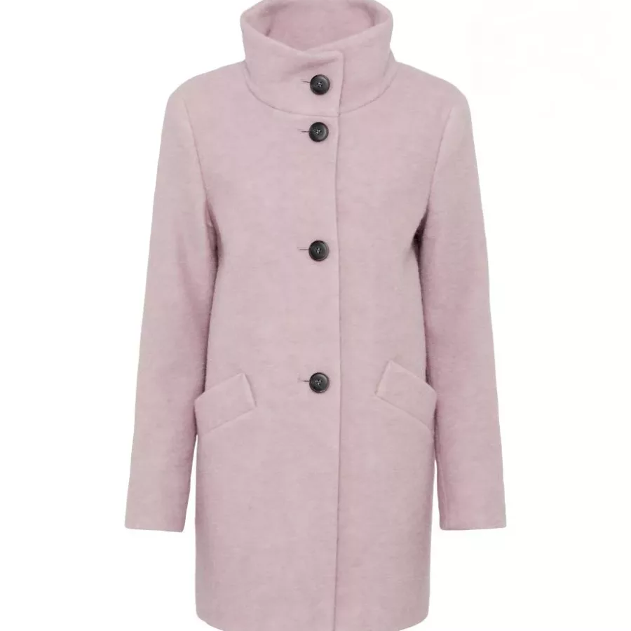 Manteau trois-quarts en laine