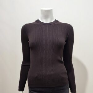 Pull Fin Marron