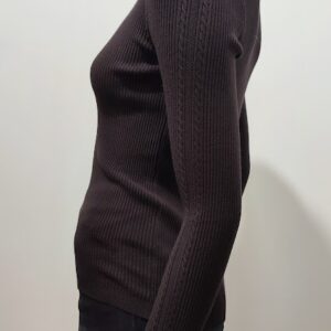 Pull Fin Marron