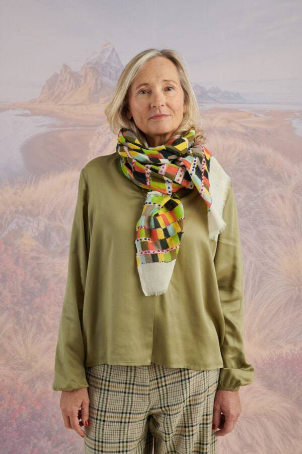 Echarpe Anouk Kaki – Image 3