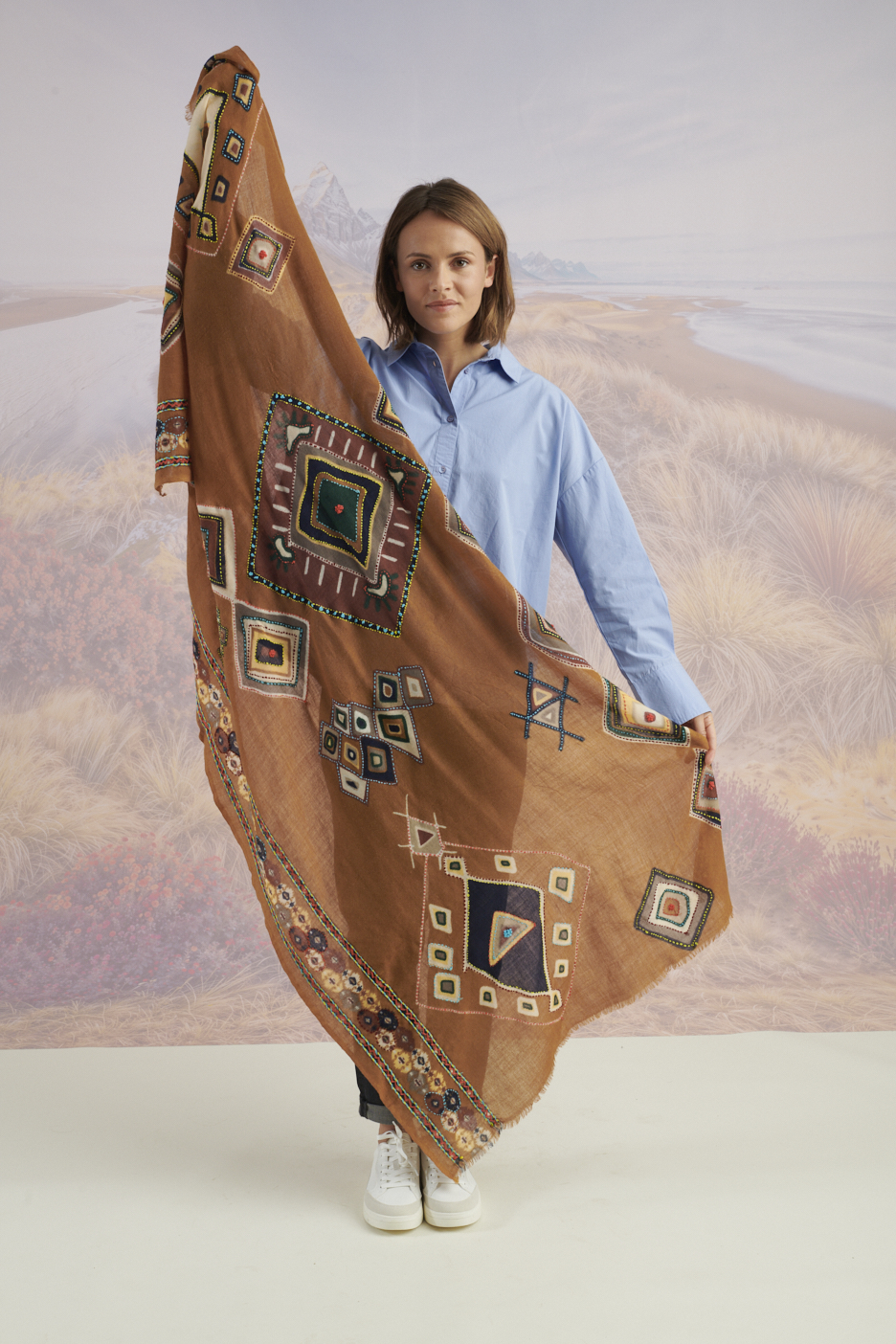 Echarpe Aspen Camel – Image 2